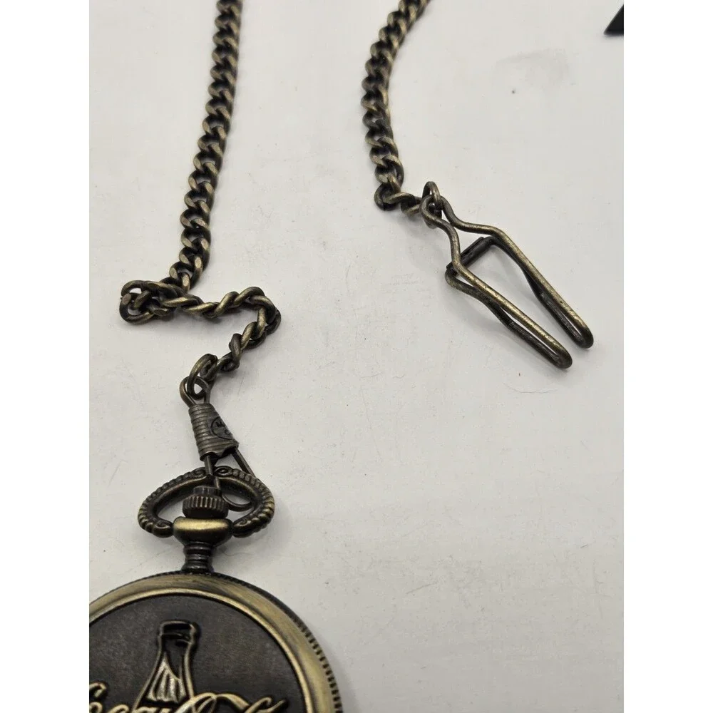 Coca-Cola Quartz Pocket Watch Retro/Vintage Style. New Battery